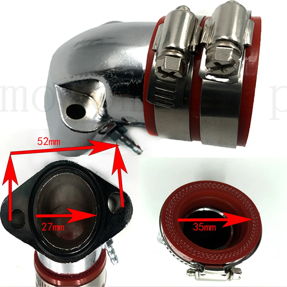Впускной коллектор для скутера GY6 125 150 152QMI 157QMJ CVK PWK 30 PE КАРБЮРАТОР из