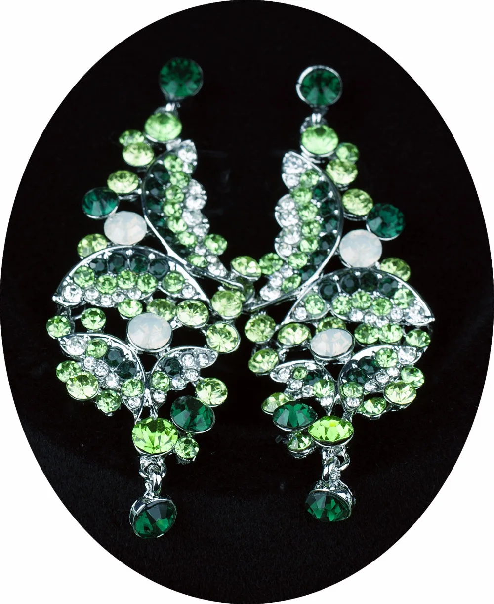 Набор украшений из 2 предметов роскошные сережки и ожерелье с австрийским