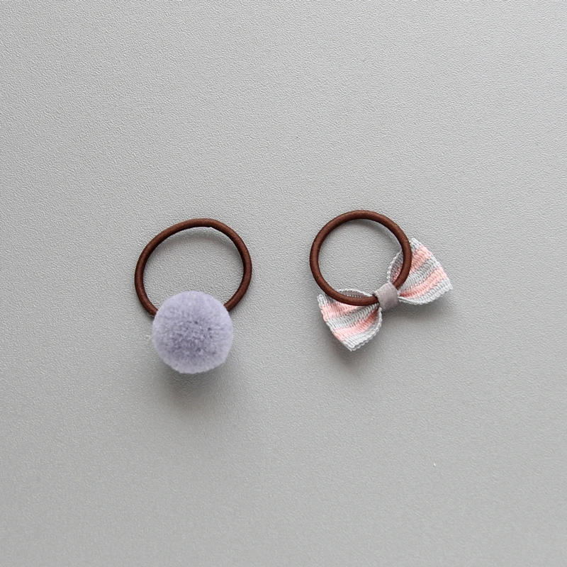 5 пар/лот бантики для волос маленьких собак аксессуары шерсти канатная Резиновая