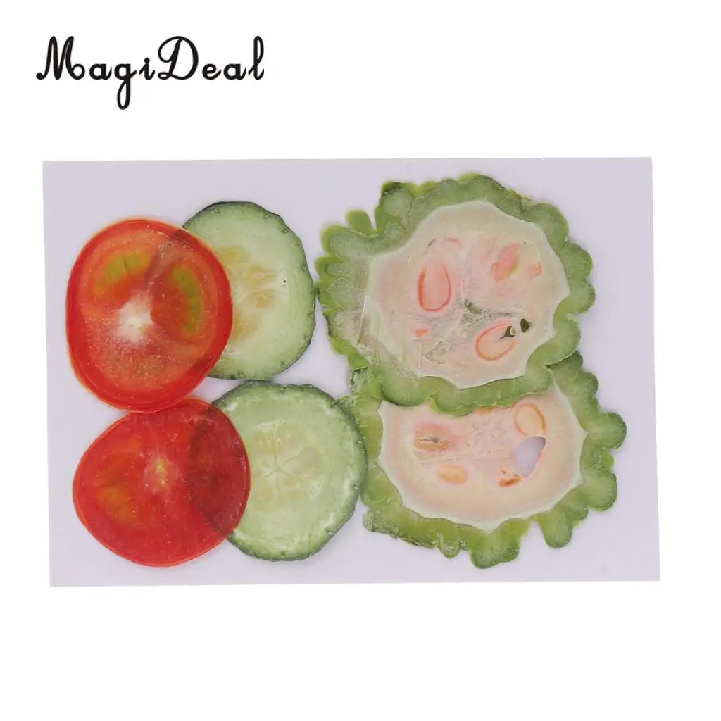 6 шт микс сушеные прессованные фрукты ломтиками гербарий из растений для