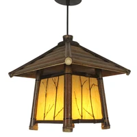 japanese modern bamboo pendant light washitsu tatami decor shoji lamp restaurant dining room hallway japan lighting and lantern