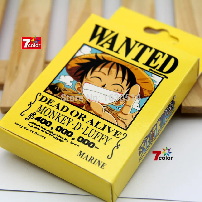 Free shipping 2015 One Piece playing cards 1piece black 100% poker 6.4X8.9CM set stars/playing for | Спорт и развлечения