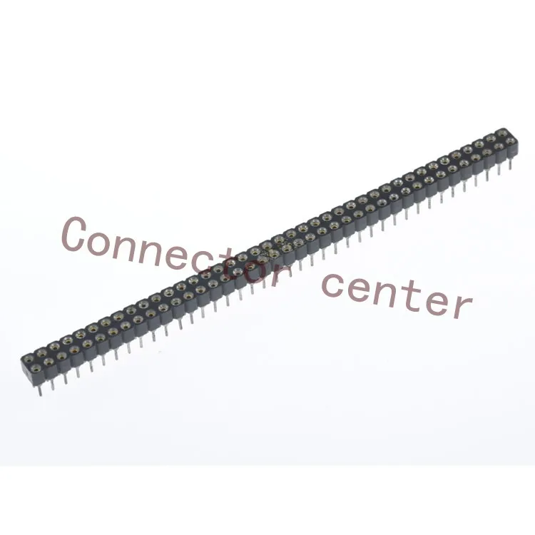 

High Quality Round Female Pin Header 2.54mm Pitch 2*40 80Pin Plastic 3mm 2 Row Round Pin Socket