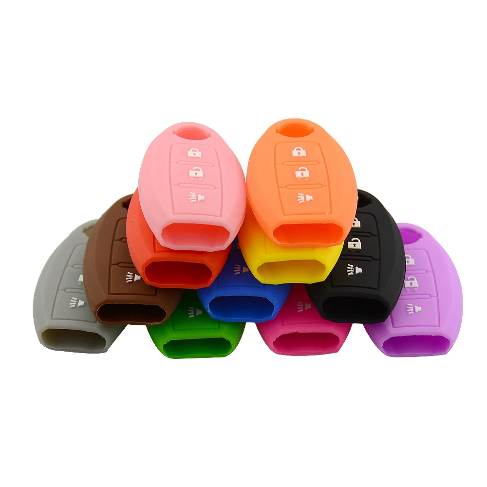 OkeyTech хорошее качество силиконовый чехол для ключа автомобиля Nissan Qashqai Skyline Juke Alissa