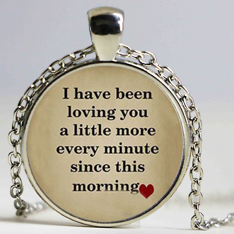 Оптовая продажа Les ожерелье &quotОтверженные&quot я видел сон с цитатой стеклянный