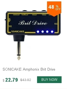 Sonicake гитарные эффекты Педальный переключатель Топпер алюминиевый сплав крышка красочные 5 Pc Бамперы