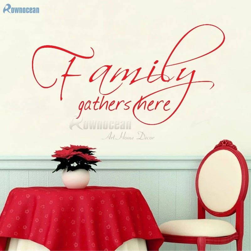 Семейная сборка здесь искусство домашний декор искусственная виниловая