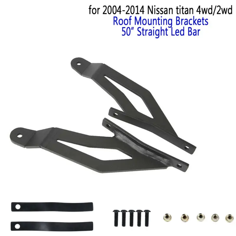 Крыша верхней лобовое стекло кронштейны для Nissan Titan 04 14 2D 4D 5D 50 &quotдюймов прямые