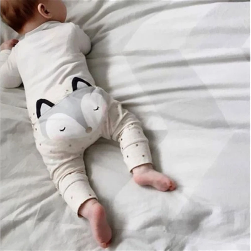 Штаны с рисунком лисы для новорожденных мальчиков и девочек штаны гарем трусики