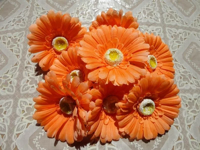 70pc's несколько цветов искусственная ткань Gerbera Jamesonii африканские ромашки