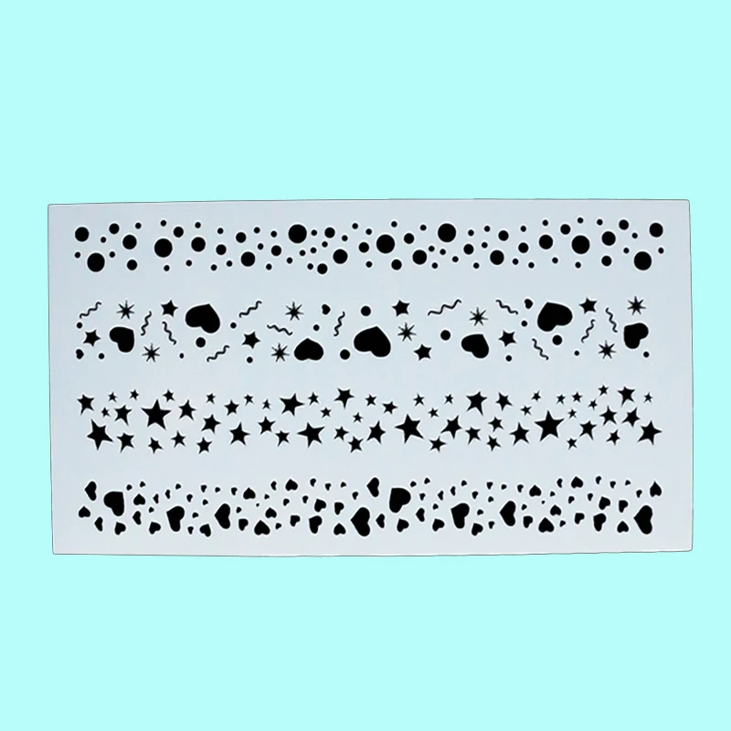 Facemile 23x12 см торт инструмент помады Декор трафарет Кухня кекс украшения шаблон плесень украшения выпечки инструмент для торта 54046