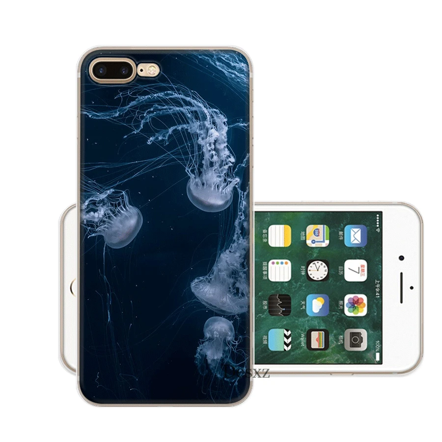 Чехол для мобильного телефона с изображением морской лошади Медузы iPhone 7 8 6 6s Plus 11