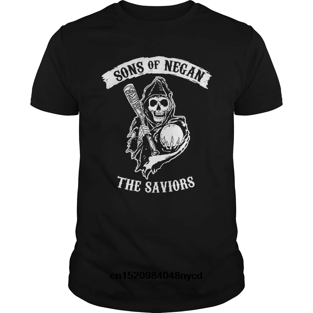 Возьмите Забавные футболки sons of negan в спасители 2018 модная футболка мужская