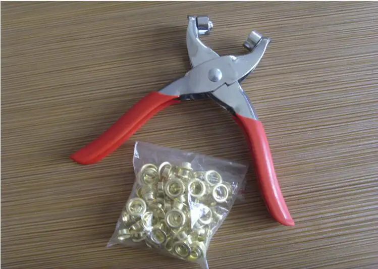 Бесплатная доставка плоскогубцы 7 мм с люверсами инструмент золотыми для работы