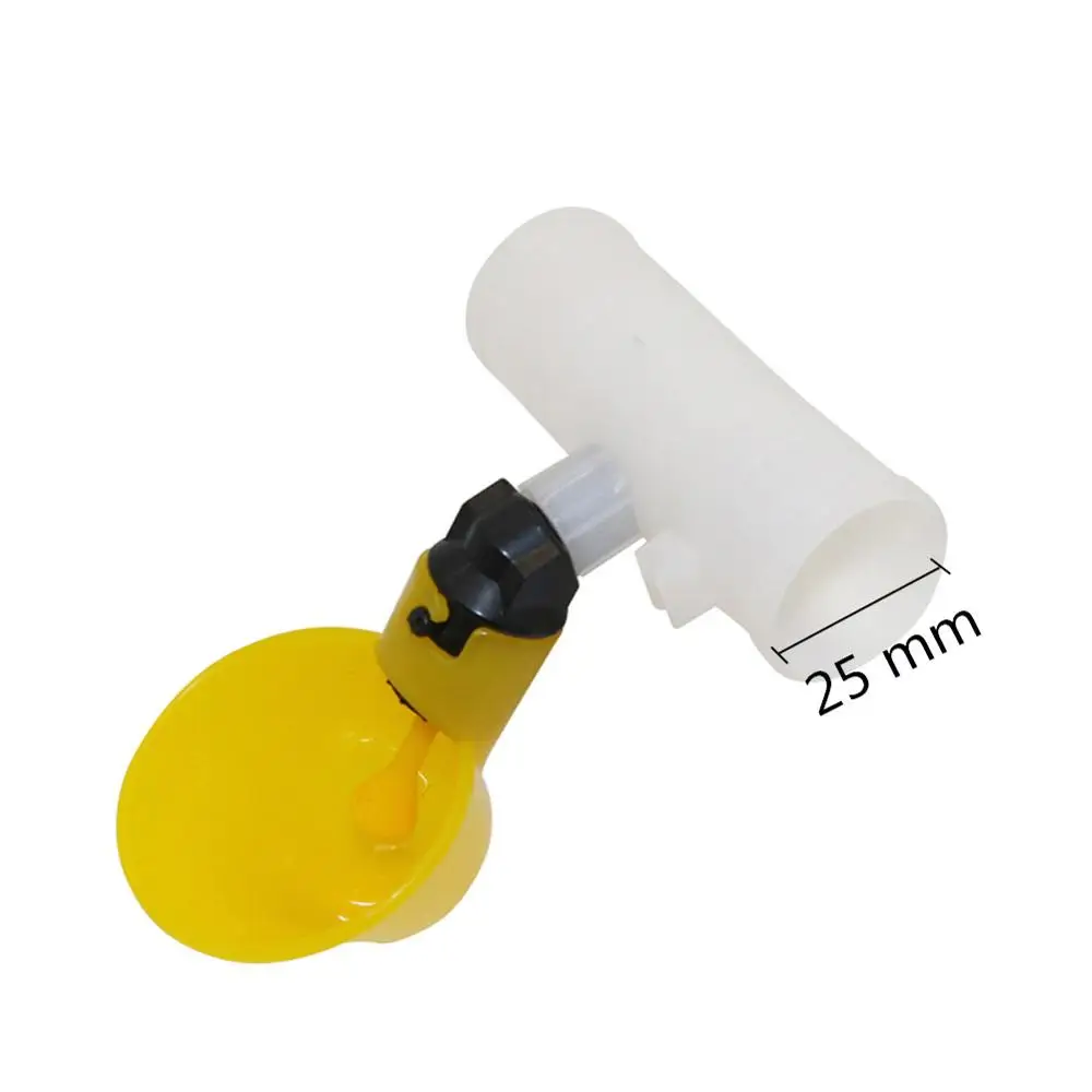 Interface 25mm 4 комплекта курица поилка автоматическая поилка 20 мм/25 мм Интерфейс курица Фидер пластик птицы воды питьевой чашки - Цвет: Interface 25mm