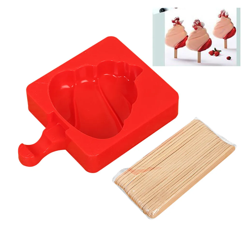 Форма для кубиков льда силиконовая форма мороженого леденцов шоколадное