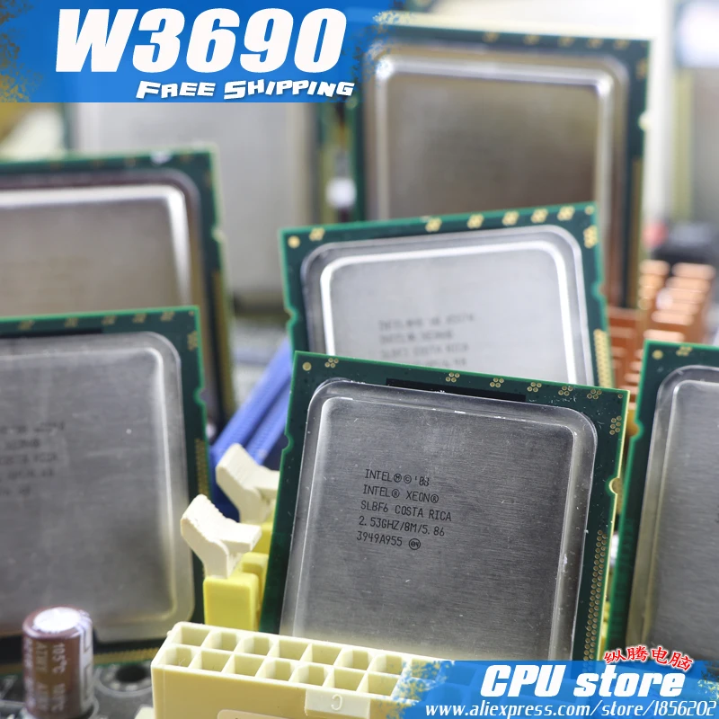 Процессор Intel Xeon W3690 cpu/3,46 ГГц/LGA1366/12 МБ кэш L3/шесть ядер/серверный cpu, есть, ЦП W3680
