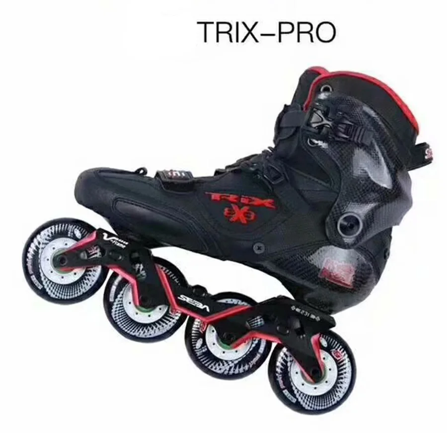 Роликовые коньки Japy 100% оригинальные SEBA TRIX PRO Профессиональные Взрослые роликовые