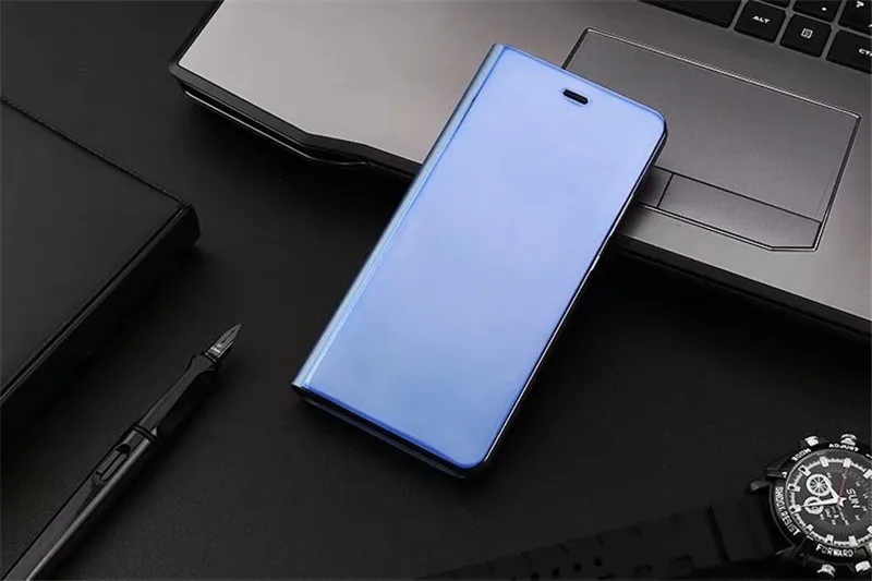 ZEALLION для huawei P9 P10 Lite mate 9 mate 10 Pro Honor V10 роскошный откидной прозрачный чехол с зеркальным окошком кожаный флип-чехол с подставкой
