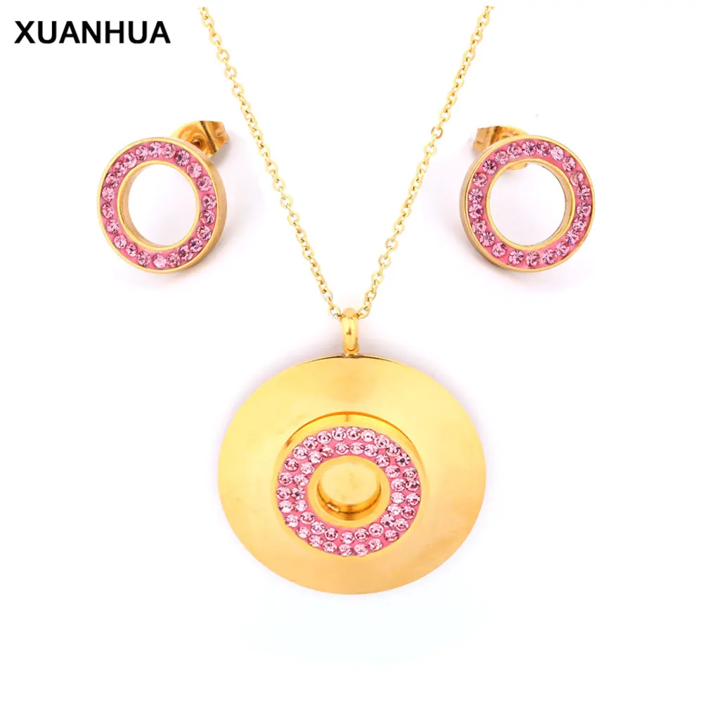 XUANHUA ювелирные изделия из нержавеющей стали женские много камней