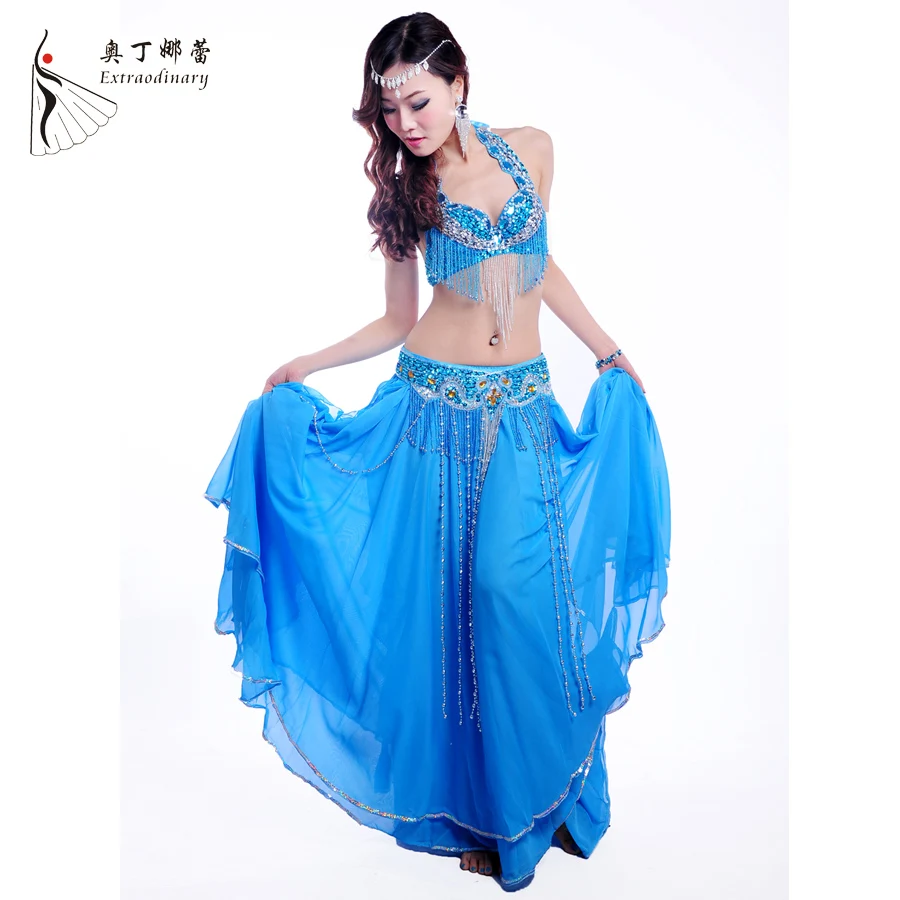 Женский костюм для танца живота комплект из 3 предметов откровенный бюстгальтер +