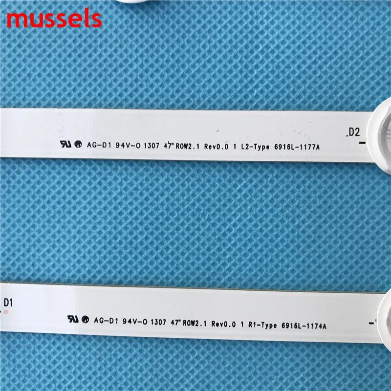 LED Backlight strip For LG 47&quot LCD TV 94cm 9lamp New LC470DUN(SF)(R1) LG47LP360 6916L-1360A 1361A 1362A 6916L-1174A 1175A 1176A |