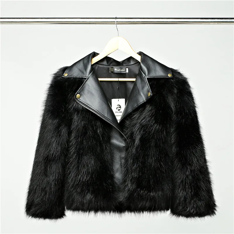 FOLOBE модная женская зимняя теплая куртка из искусственного меха Верхняя одежда с