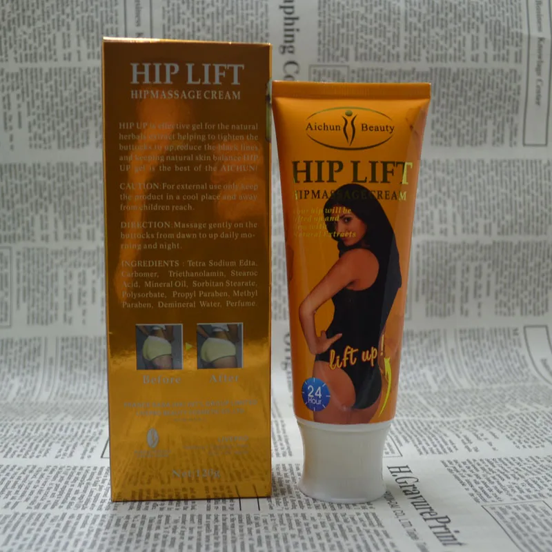Крем для увеличения ягодиц Aichun 200 г + 120 мл имбирный Chilli Hip UP litti cream ang крем | Красота