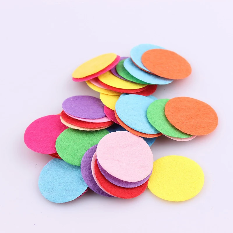 Новые модные разноцветные Круглые нашивки тканевые войлочные круглые сделай сам