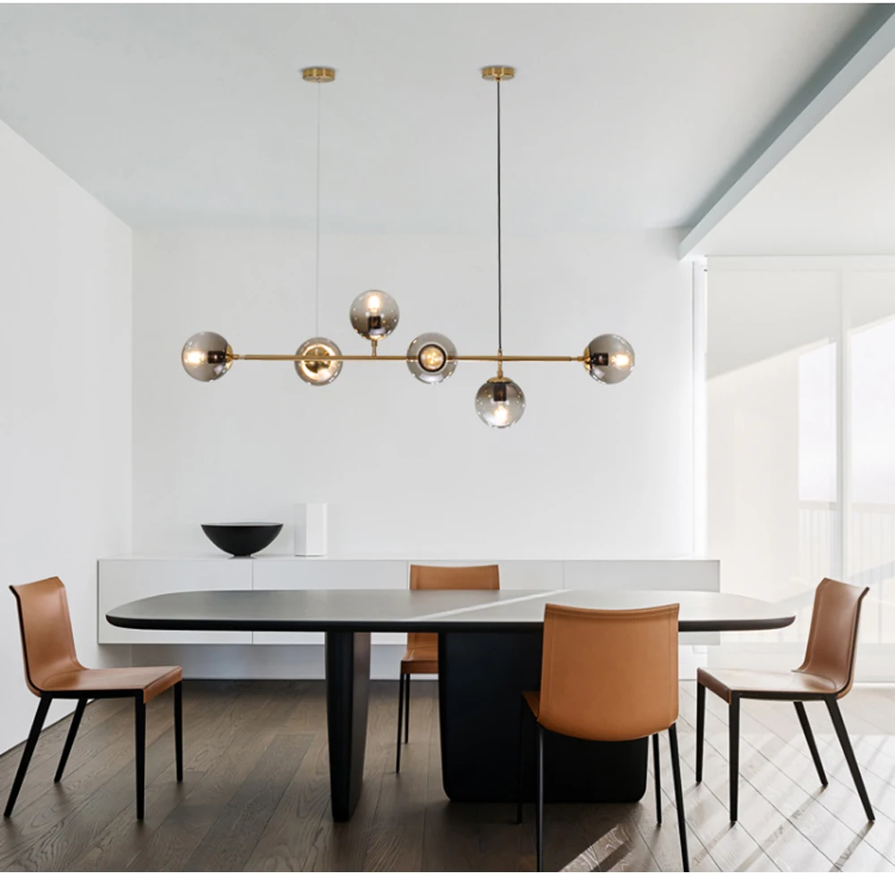 Globe Glass ball led Chandeliers Industrial Edison Chandelier Fixture Nordic Modern Chandelier Lighting Handing Lamp E27