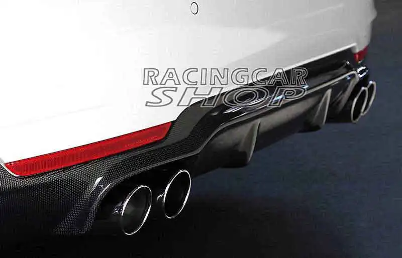 Задний диффузор из настоящего углеродного волокна 435i 4 трубы для BMW F32 F33 F36 4-series