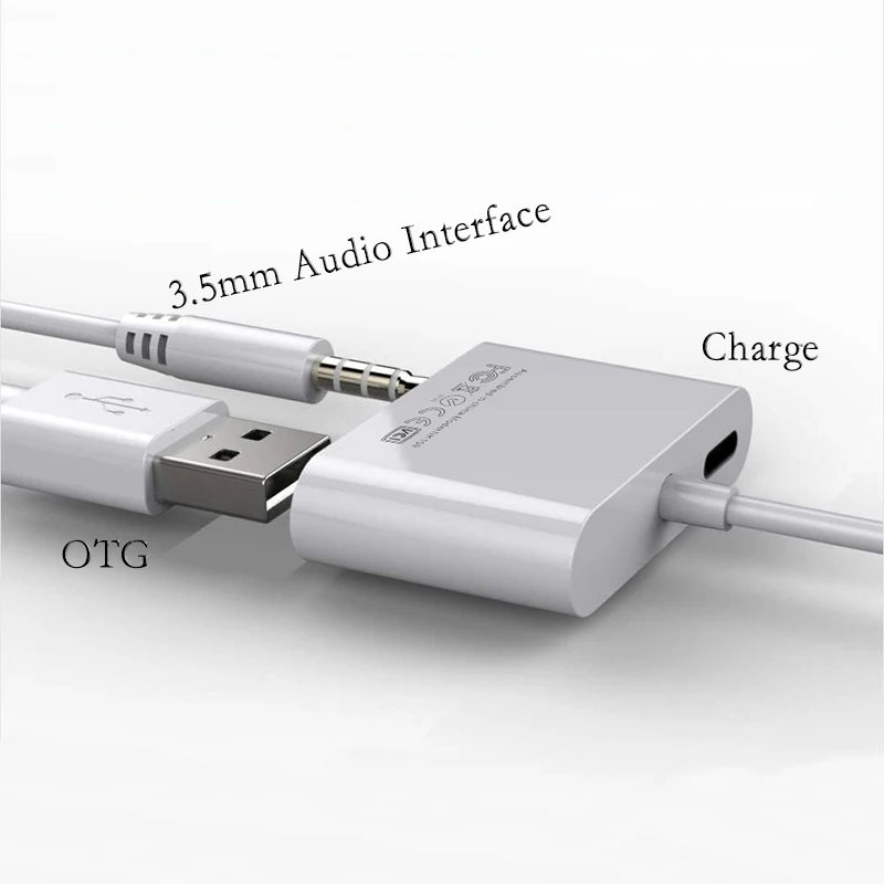 VRURC 3 в 1 USB 0 OTG Аудио для Lightning 5 мм AUX кабель преобразователя Зарядное устройство