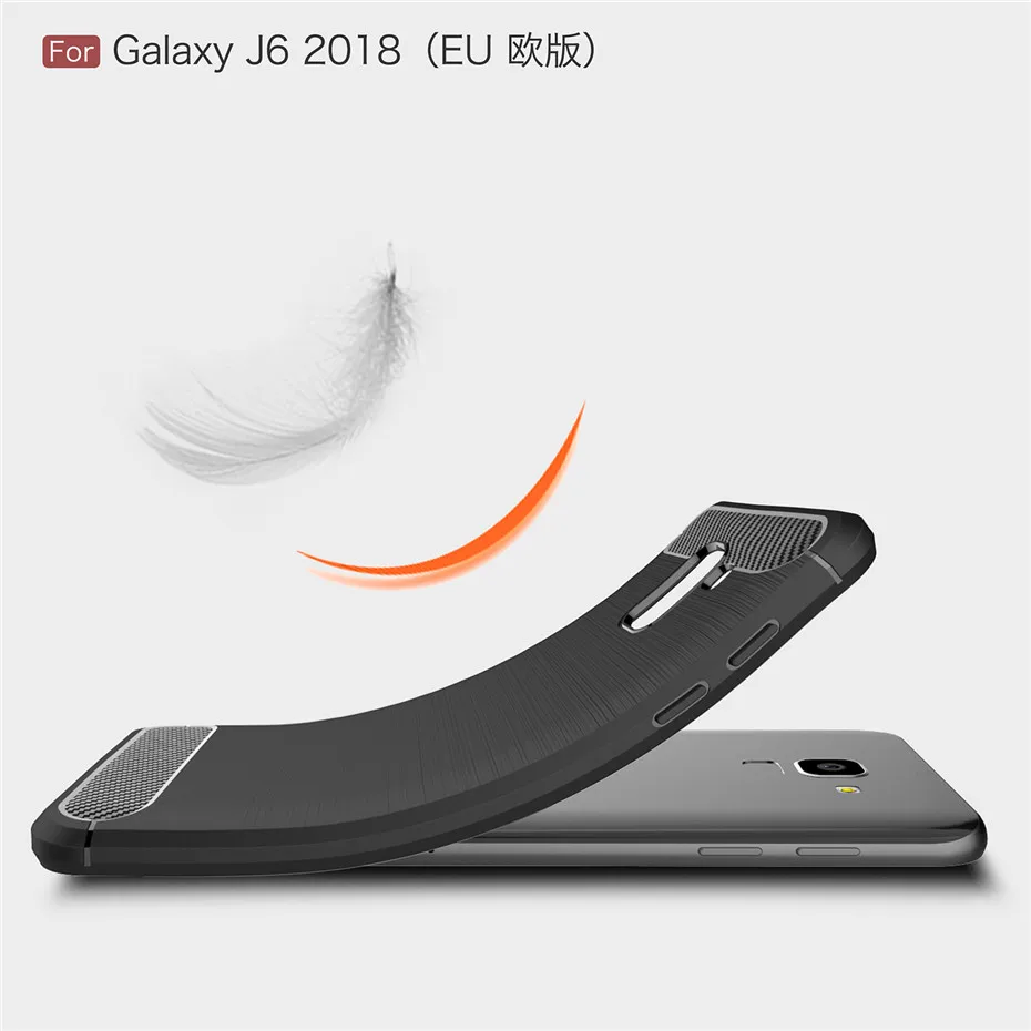 Чехол для Samsung Galaxy J6 2018 тяжелый Ударопрочный Мягкий силиконовый чехол из