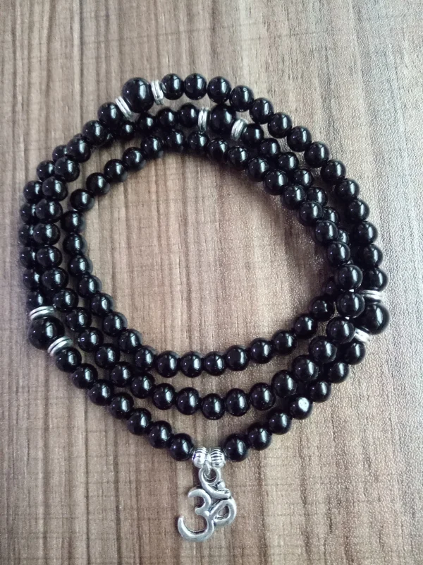 108 Mala Beads белый нефритовый черный оникс браслет 2 шт. набор 4 круга браслеты 3D