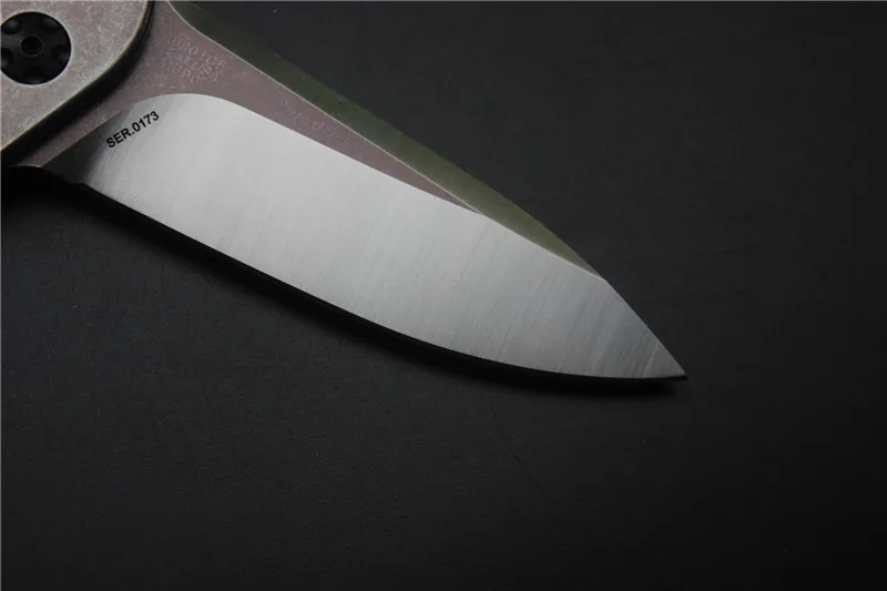 ZT0801CF шарикоподшипник складной нож D2 Титан углеродное волокно Кемпинг Охота выживания кухонные ножи Открытый Рыбалка EDC инструмент