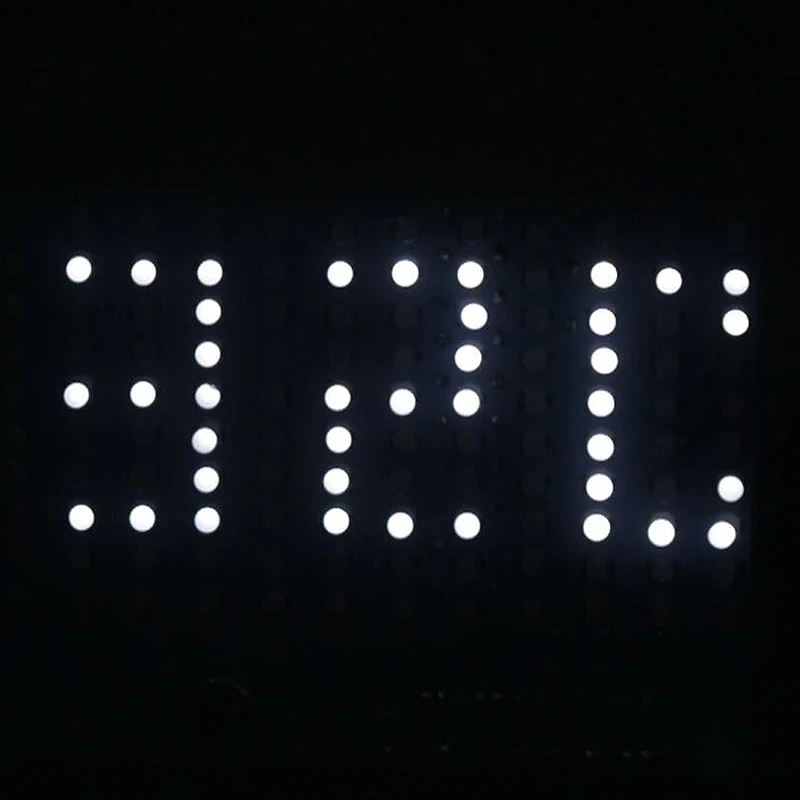 Белый 160 шт Led DIY FFT1625 цифровые часы музыкальный спектр электронный комплект с температурным дисплеем с корпусом 5 цветов - Цвет: Белый