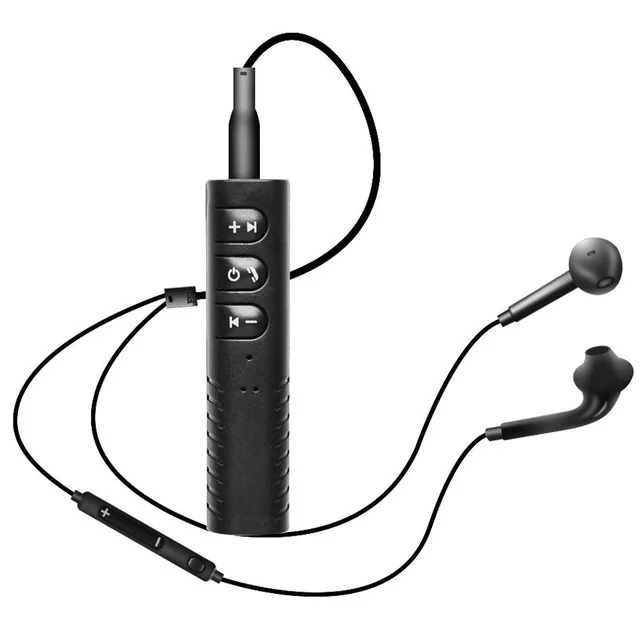 Black Беспроводные наушники cuagre, приемник, Bluetooth наушники, беспроводные Bluetooth наушники 3,5 мм, проводные наушники, Bluetooth наушники, микрофон для телефона - Цвет: Black