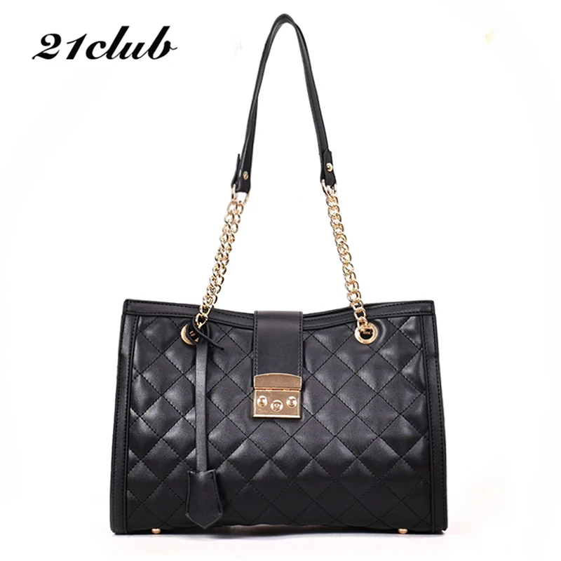 21 Клубная брендовая Большая вместительная женская сумка для покупок модная на