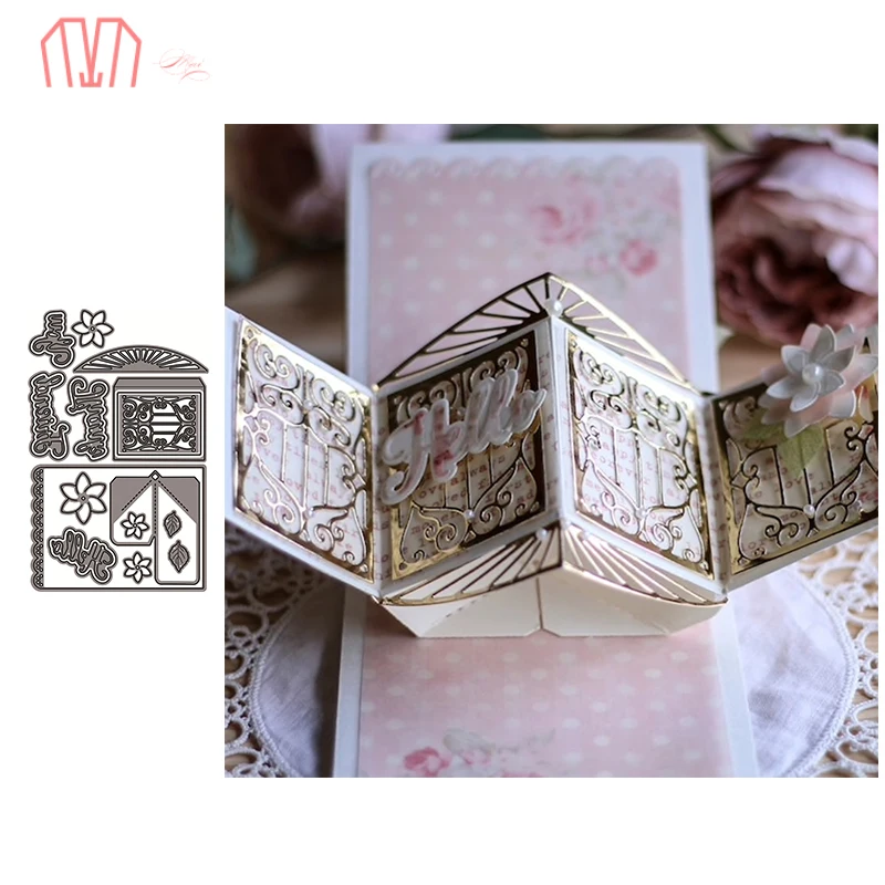 Mai всплывающая коробка для резки металла трафареты DIY скрапбукинга фотоальбома