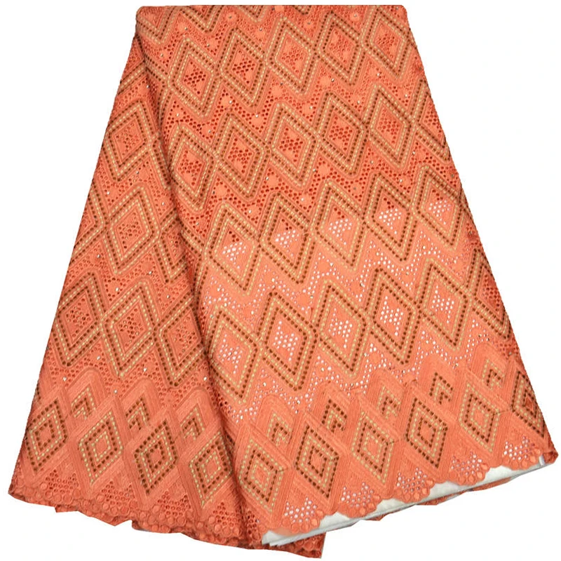 2017 Африканский хлопок вуаль кружевной ткани Высокое качество нигерийский