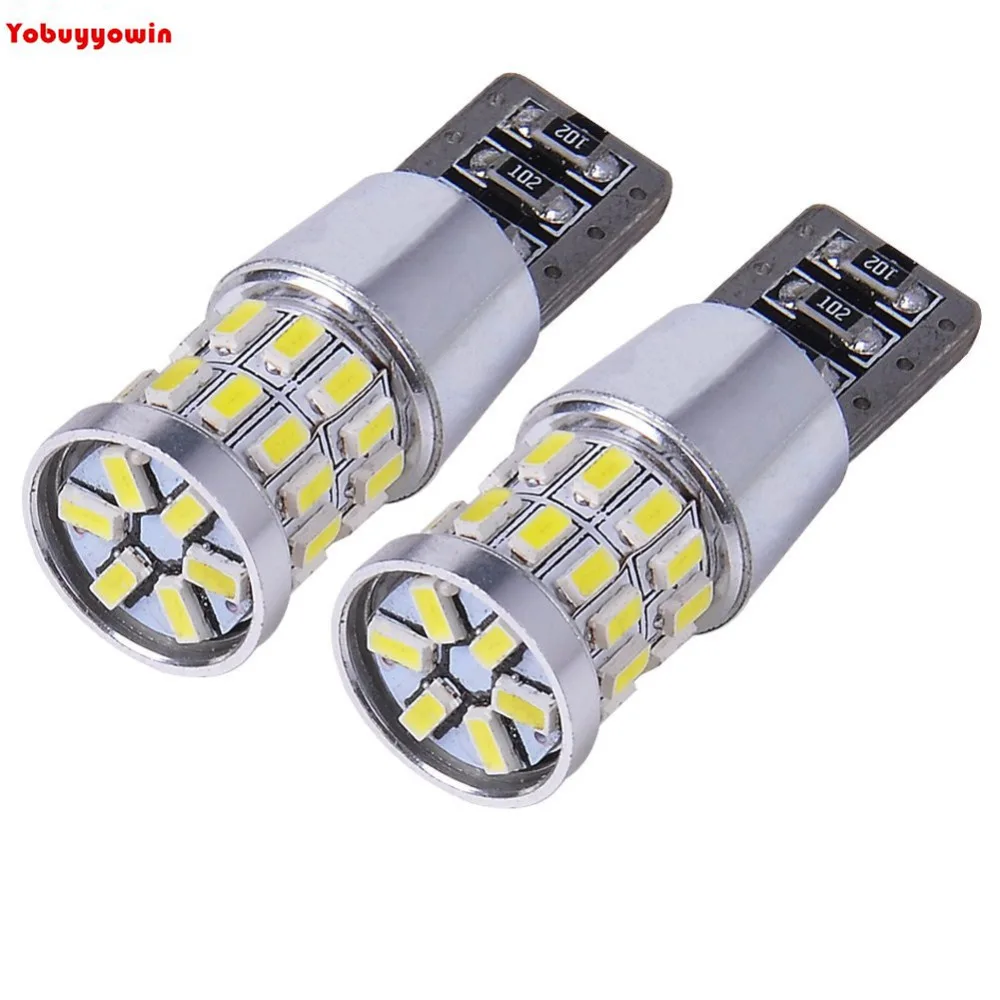 Новинка! 2x без ошибок 3014 30SMD T10 W5W 194 168 габаритный фонарь светодиодный для Peugeot 206 207
