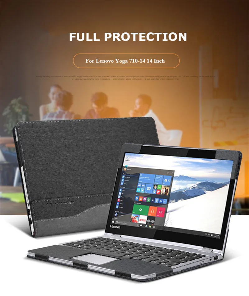 Чехол для планшета, ноутбука, 14 дюймов, lenovo Yoga, 710, чехол, роскошный, из искусственной кожи, защитный чехол для йоги, 710-14, противоударный чехол
