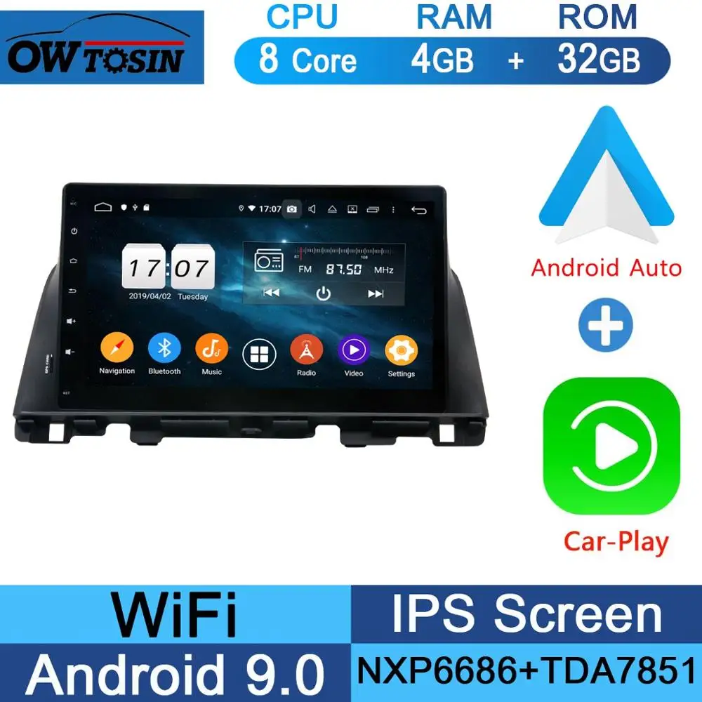 32G CarPlay Android 10," ips, Octa Core, 4 Гб+ 64 ГБ Android 9,0 Автомобильный мультимедийный плеер для Kia K5 KIA Оптима радио gps попугай BT - Цвет: 32G CarPlay Android