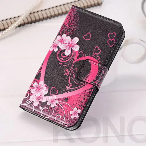 Rose Heart Модный кожаный чехол-книжка бумажник чехол для samsung Galaxy J1 мини J105F Prime S8 плюс S6 S7 край A3 A5 J3 J5 J7 S3 S4 - Цвет: Rose Heart