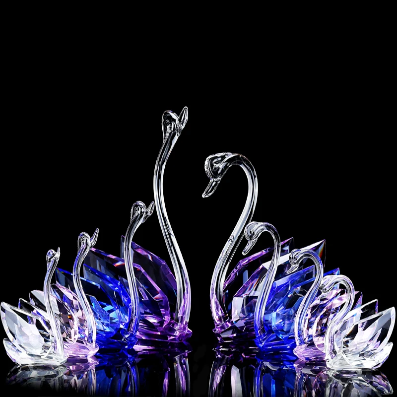 

Creative Crystal Swan birthday wedding gift girlfriends wedding living room wine cabinet decoration home crafts
