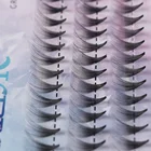 Ресницы для наращивания из искусственной норки, густые натуральные полуперманентные Индивидуальные ресницы, 60 кластеров, 0,07 мм, Fuax