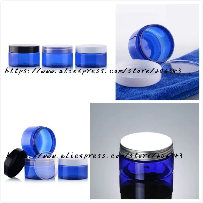 Синий пластиковый флакон для домашних животных 100 г/крем/горшок с несколькими