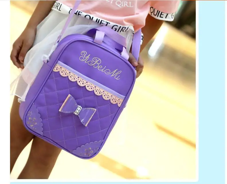 Pu School Trolley Backpacks Bags Children School Bag With Wheels For Girl Kids Luggage Rolling Bags Wheeled Backpacks For Girls