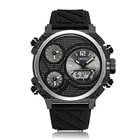 Новые модные брендовые кварцевые цифровые часы OHSEN, мужские светодиодные водонепроницаемые спортивные часы, мужские наручные часы с резиновым ремешком и красным циферблатом и будильником