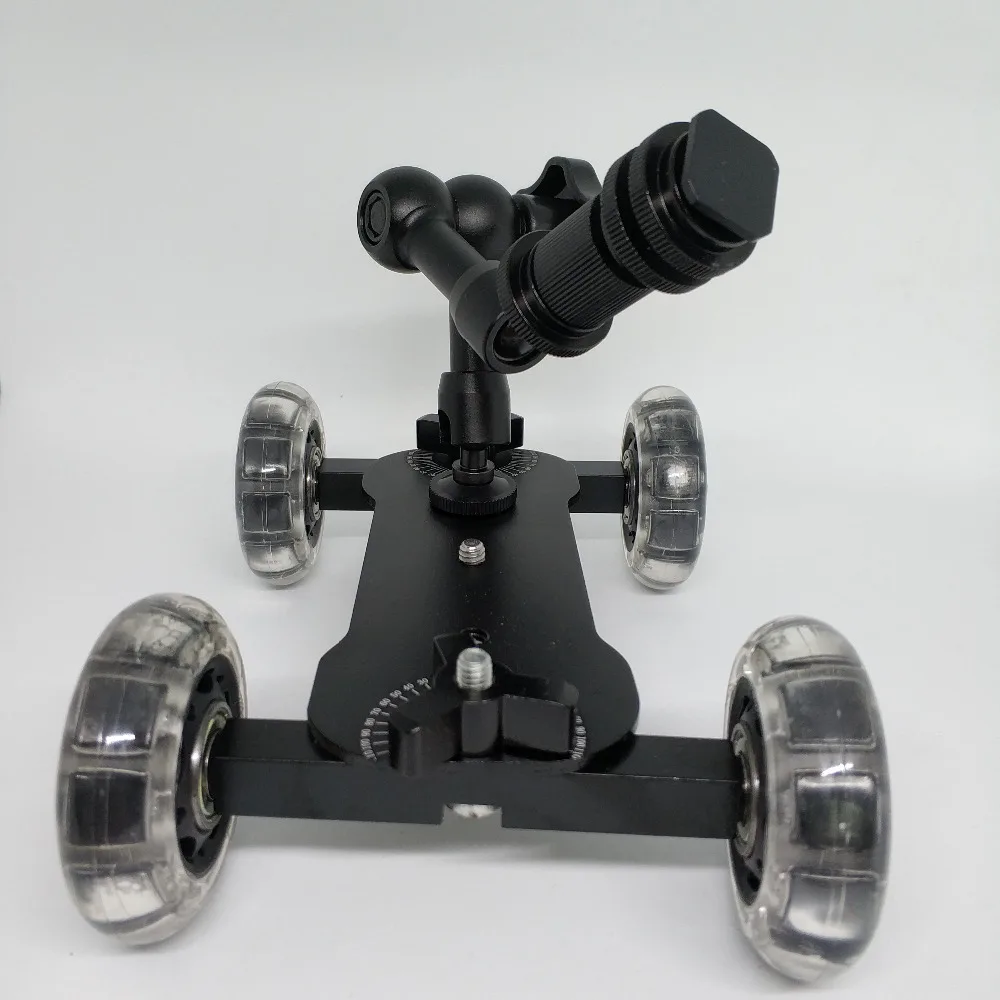 Kaliou Dolly Car + 7 ''Волшебная рукоятка настольная Мобильная роликовая видеокамера